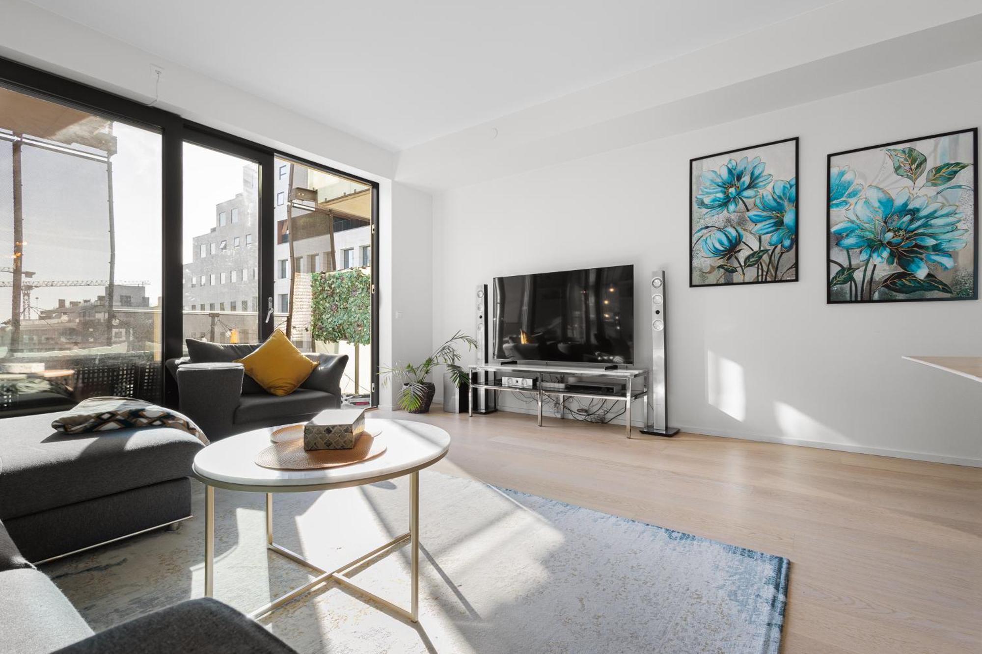 Spacious Modern 2Br Apartment At Central Oslo Barcode Exterior photo